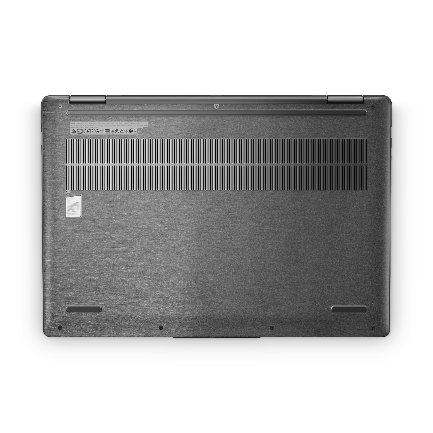 Lenovo Yoga 7I 16 2024 Professional Bottom Brushed Black Skin Wrap Cover