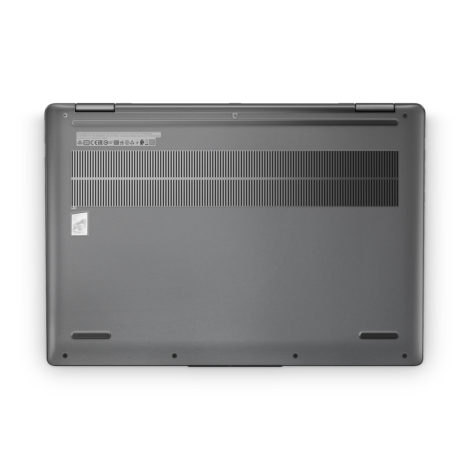 Lenovo Yoga 7I 16 2024 Professional Bottom Charcoal Grey Skin Wrap Cover