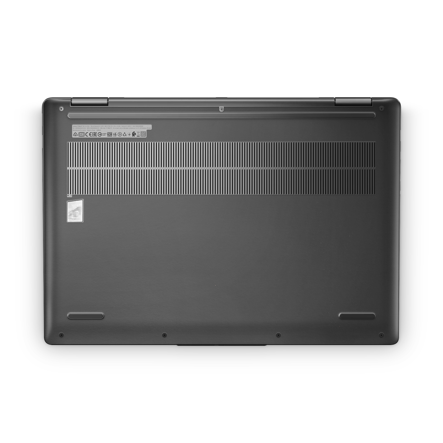 Lenovo Yoga 7I 16 2024 Professional Bottom Matte Black Skin Wrap Cover
