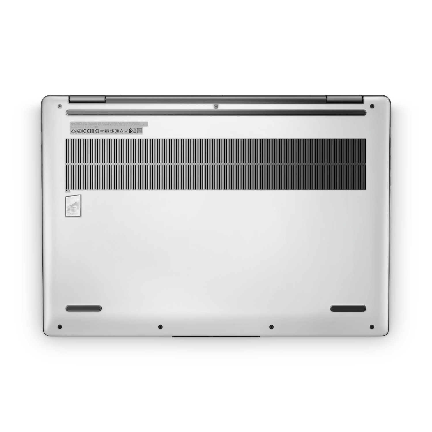 Lenovo Yoga 7I 16 2024 Professional Bottom Satin White Skin Wrap Cover