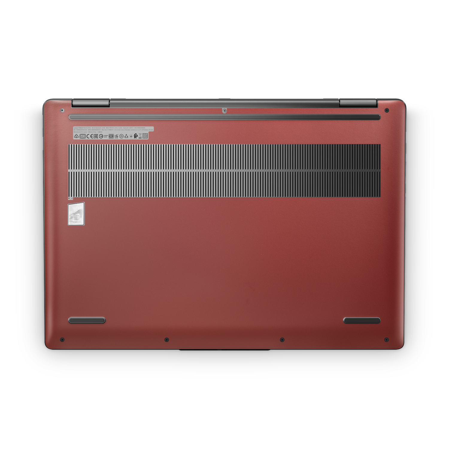 Lenovo Yoga 7i 16" 2024 Professional Bottom Vampire Red Skin Wrap Cover