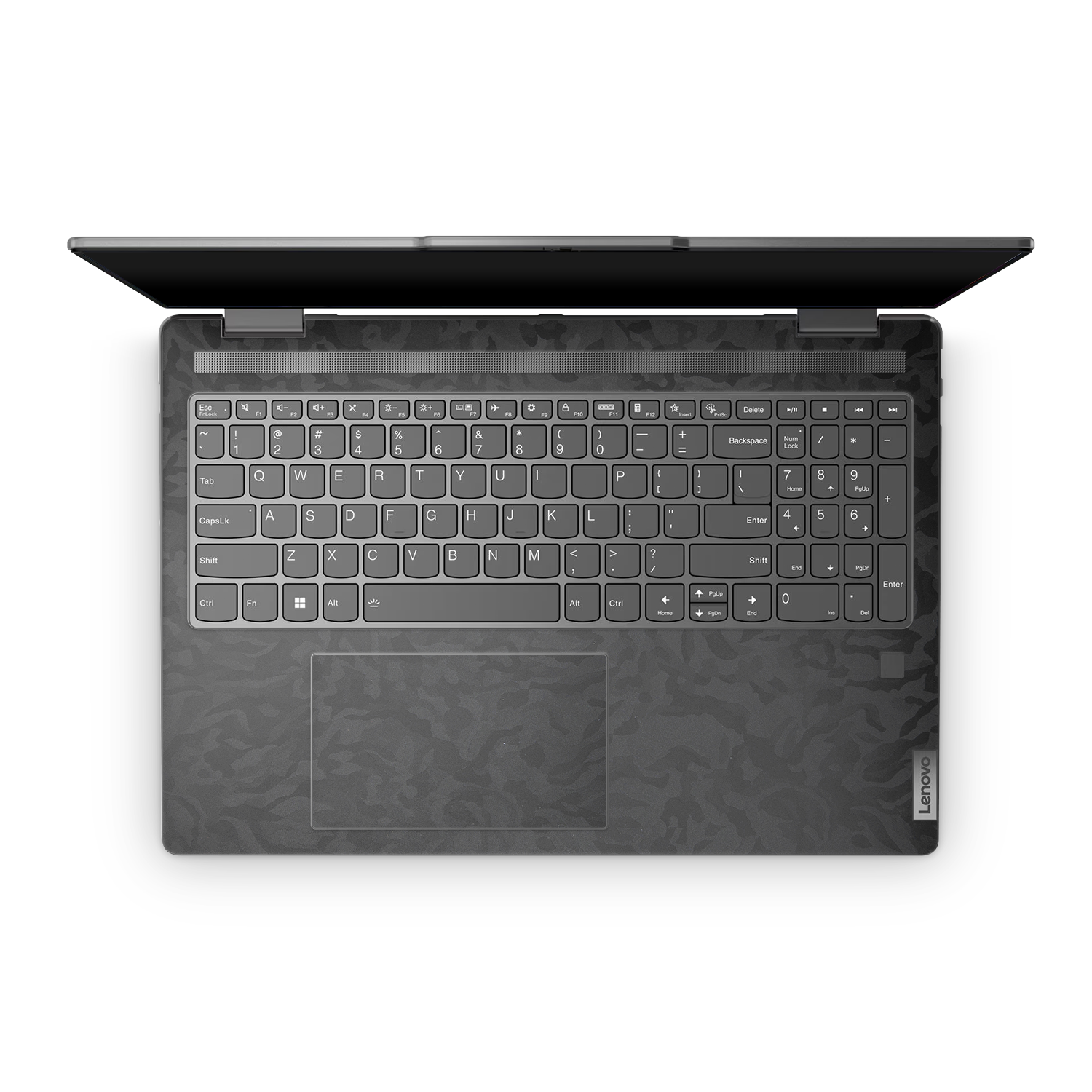 Lenovo Yoga 7I 16 2024 Professional Interior Black Camo Skin Wrap Cover