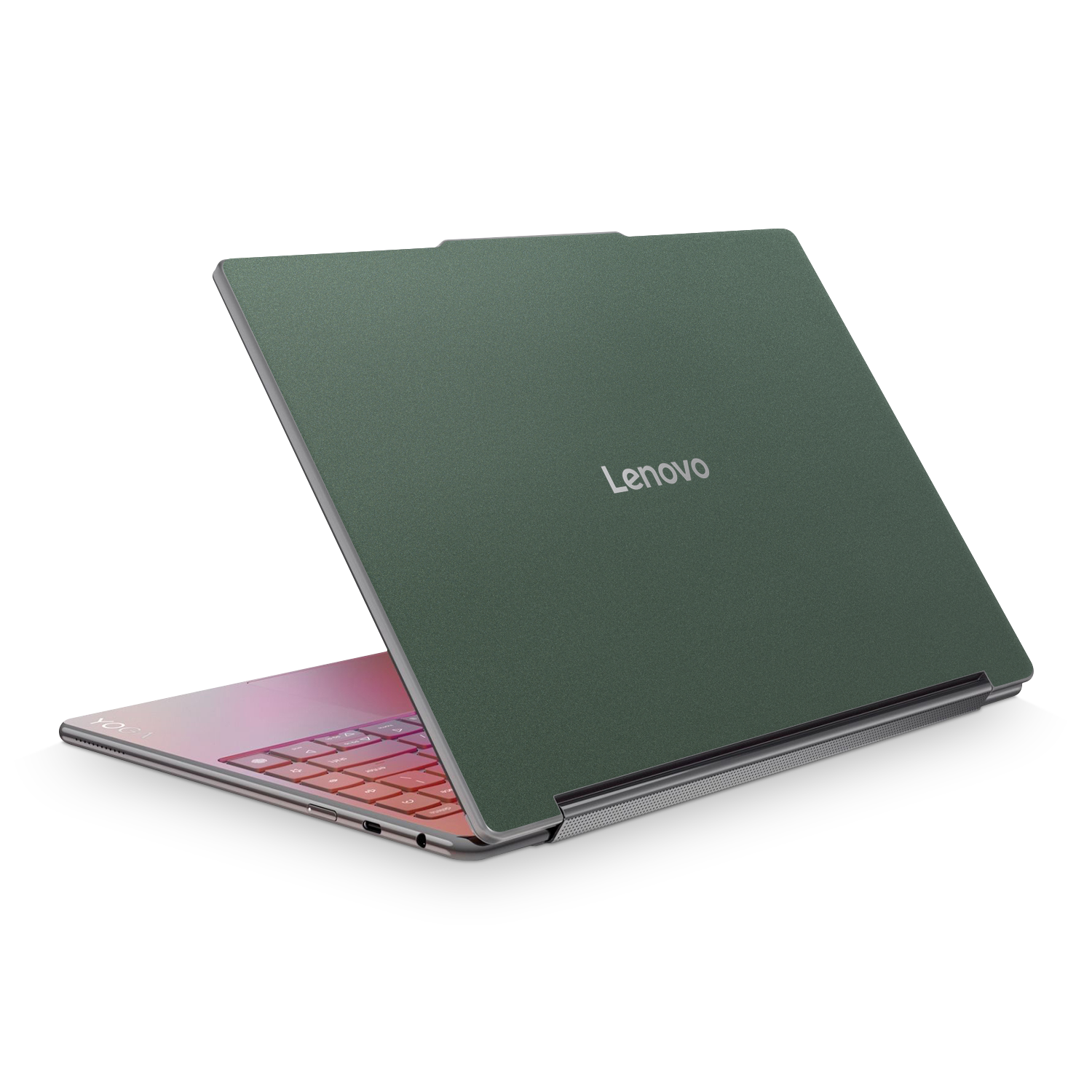 Lenovo Yoga 9 Aura 2025 Essentials Matte Green Metallic Skin Wrap Cover