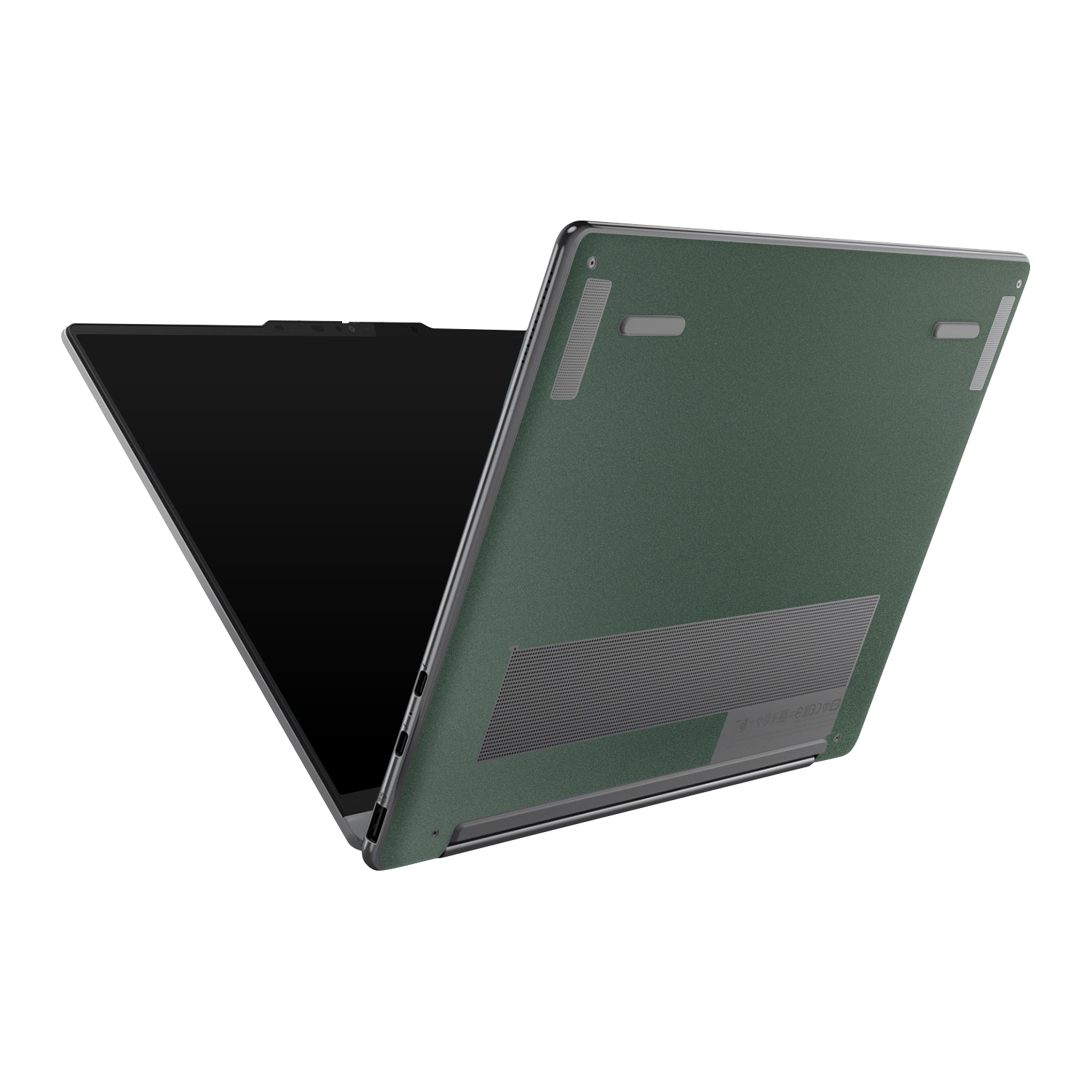 Lenovo Yoga 9 Aura 2025 Professional Bottom Matte Green Metallic Skin Wrap Cover