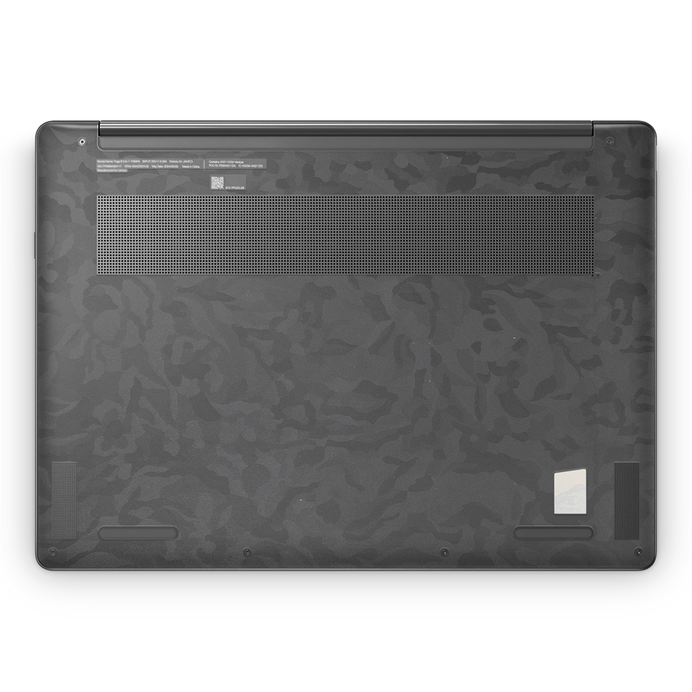 Lenovo Yoga 9I 14 2023 Premium Bottom Black Camo Skin Wrap Cover