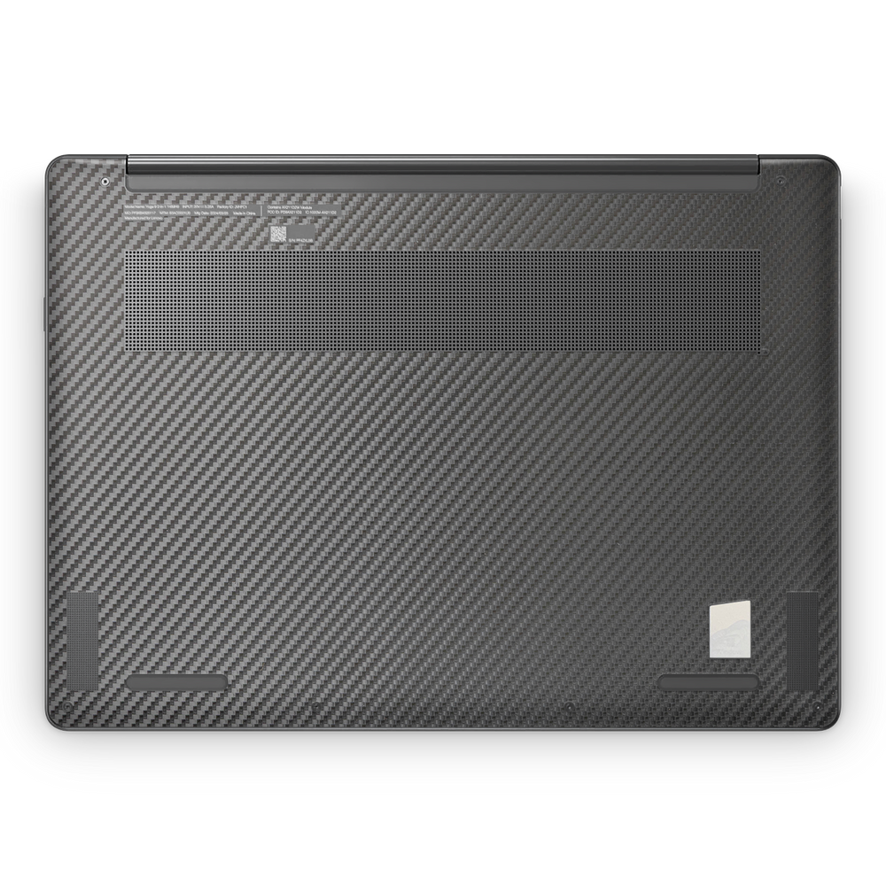 Lenovo Yoga 9I 14 2023 Premium Bottom Black Carbon Fiber Skin Wrap Cover