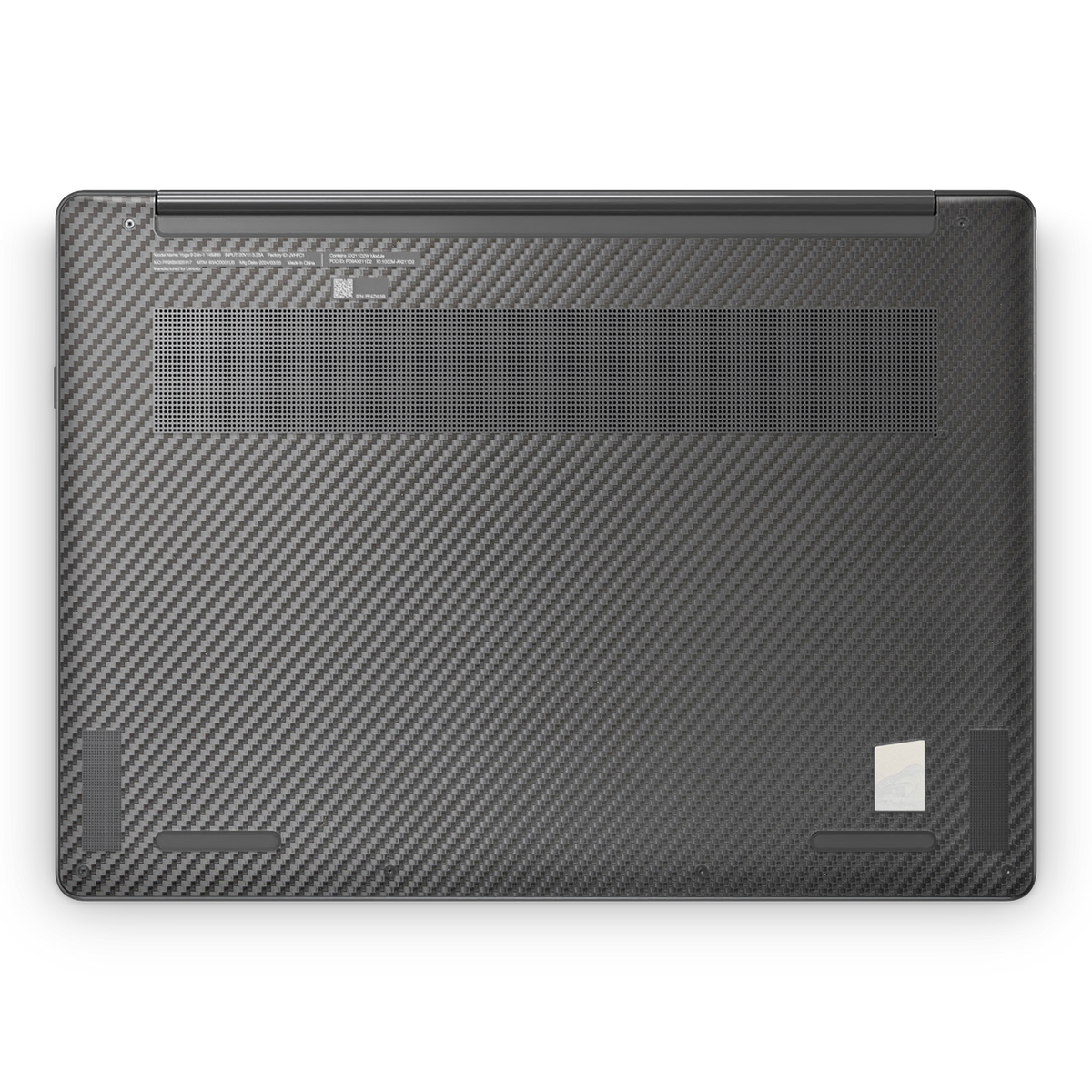 Lenovo Yoga 9I 14 2023 Premium Bottom Black Carbon Fiber Skin Wrap Cover