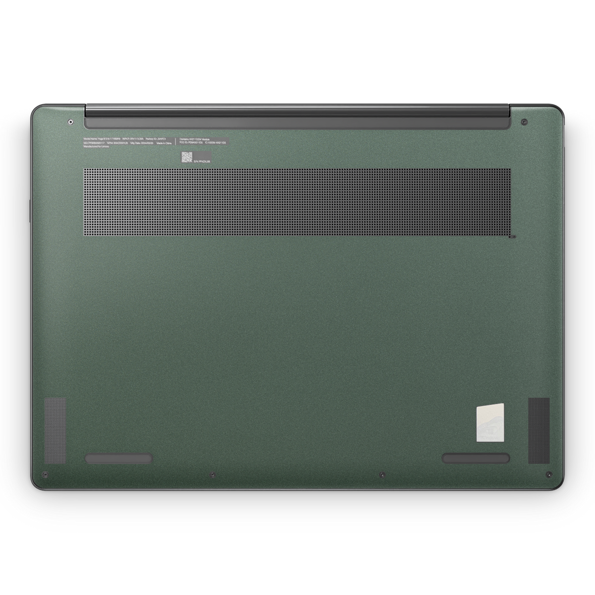 Lenovo Yoga 9i 14" 2023 Premium Bottom Matte Green Metallic Skin Wrap Cover