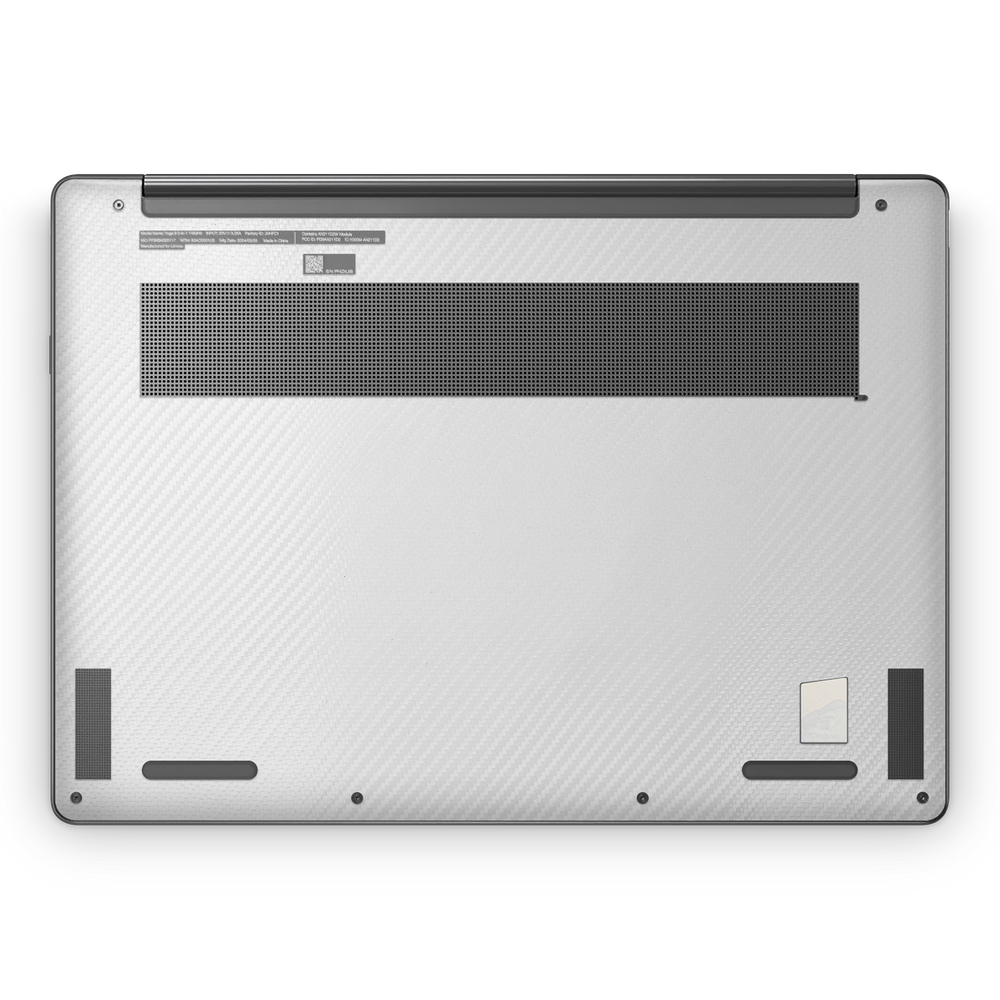 Lenovo Yoga 9I 14 2023 Premium Bottom White Carbon Fiber Skin Wrap Cover