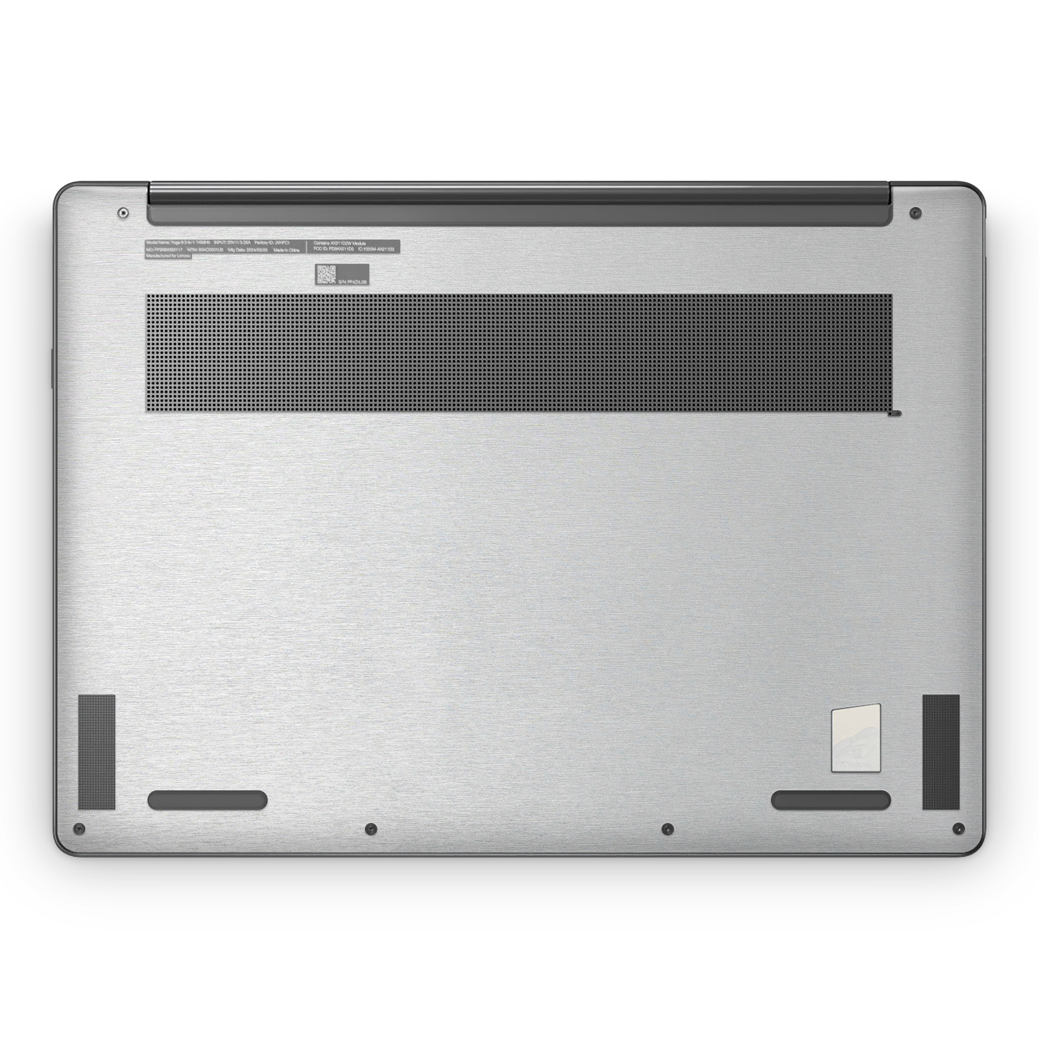 Lenovo Yoga 9I 14 2023 Professional Bottom Brushed Aluminum Skin Wrap Cover