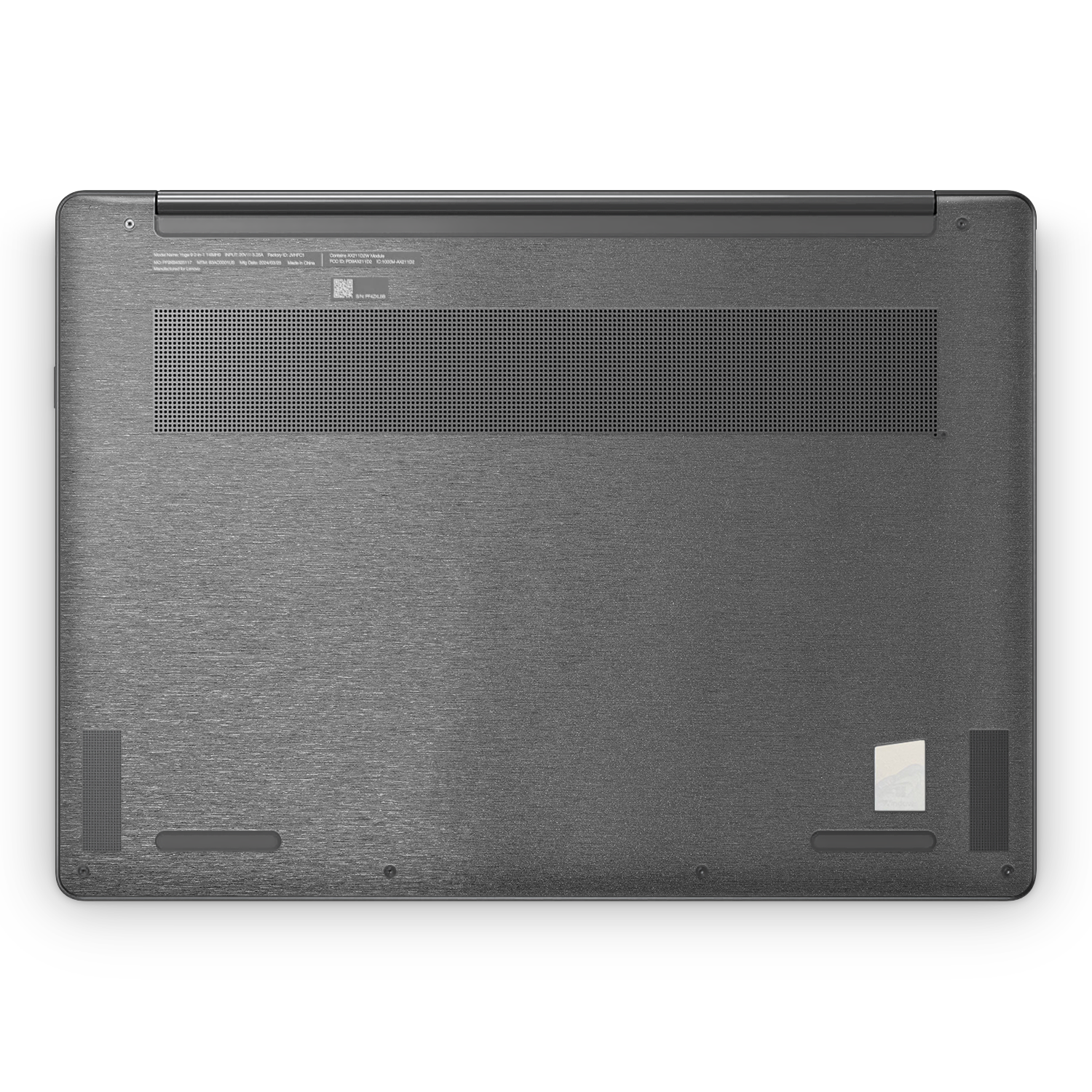 Lenovo Yoga 9I 14 2023 Professional Bottom Brushed Black Skin Wrap Cover