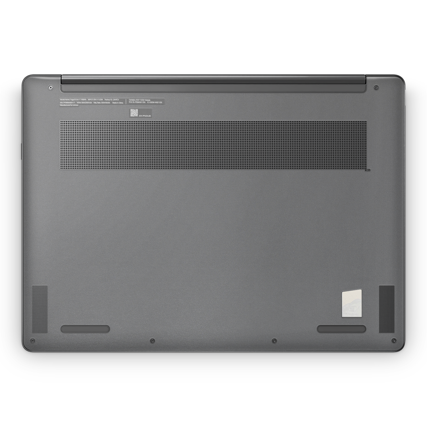 Lenovo Yoga 9I 14 2023 Professional Bottom Charcoal Grey Skin Wrap Cover