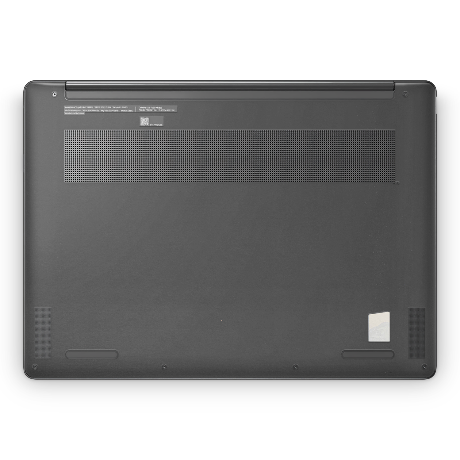 Lenovo Yoga 9I 14 2023 Professional Bottom Matte Black Skin Wrap Cover