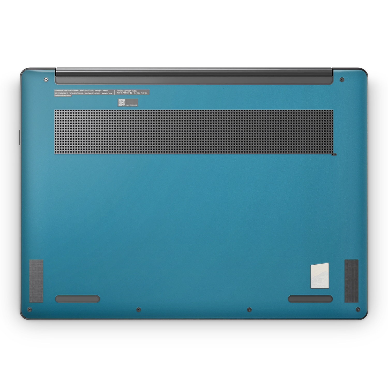 Lenovo Yoga 9I 14 2023 Professional Bottom Satin Ocean Shimmer Skin Wrap Cover