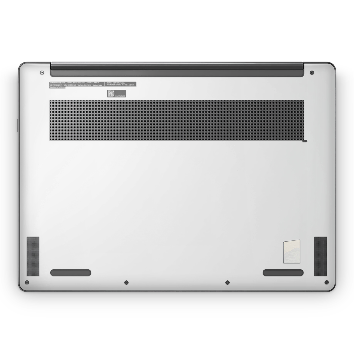 Lenovo Yoga 9I 14 2023 Professional Bottom Satin White Skin Wrap Cover
