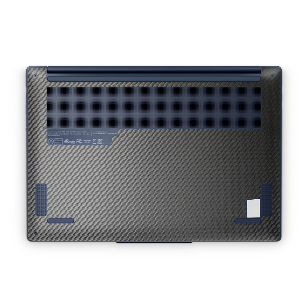 Lenovo Yoga Slim 7X 14 2024 Premium Bottom Black Carbon Fiber Skin Wrap Cover
