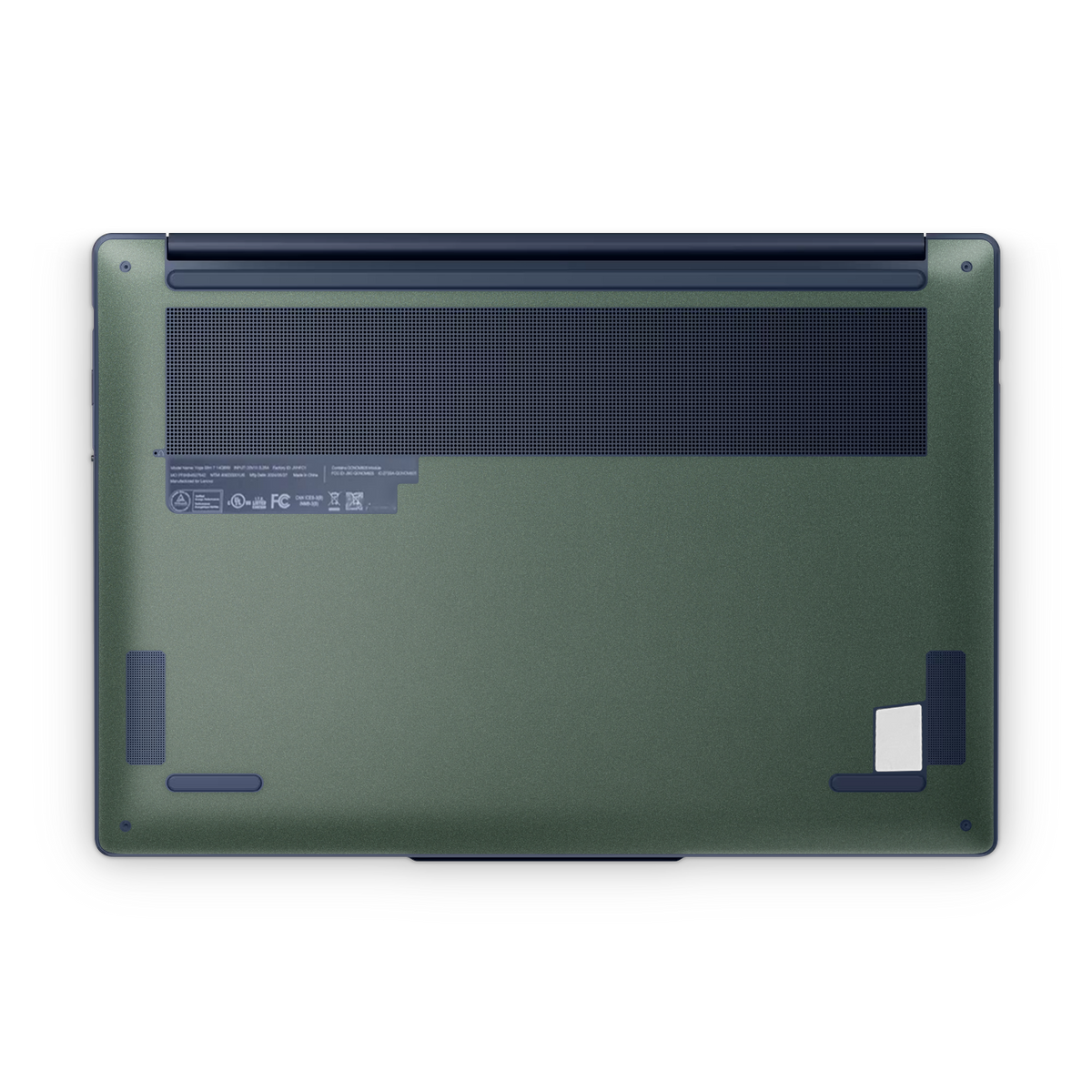 Lenovo Yoga Slim 7X 14" 2024 Premium Bottom Matte Green Metallic Skin Wrap Cover