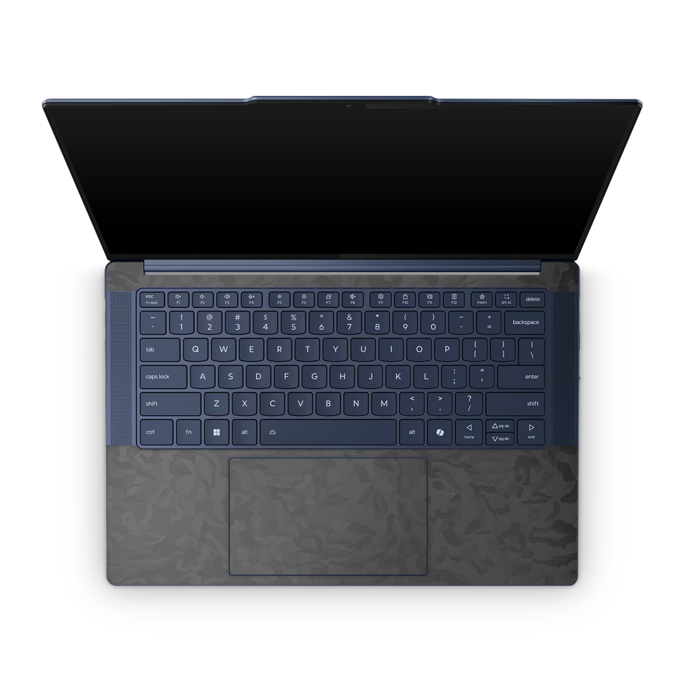 Lenovo Yoga Slim 7X 14 2024 Premium Interior Black Camo Skin Wrap Cover