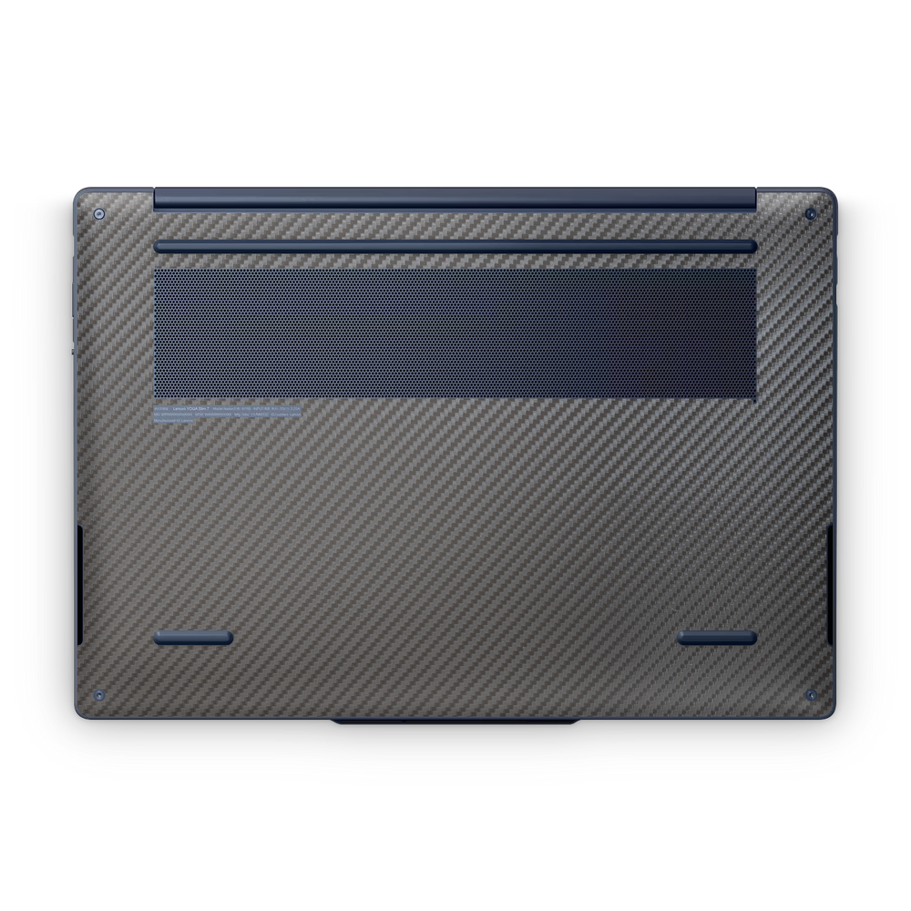 Lenovo Yoga Slim 7x 2026 Professional Bottom Black Carbon Fiber Skin Wrap Cover