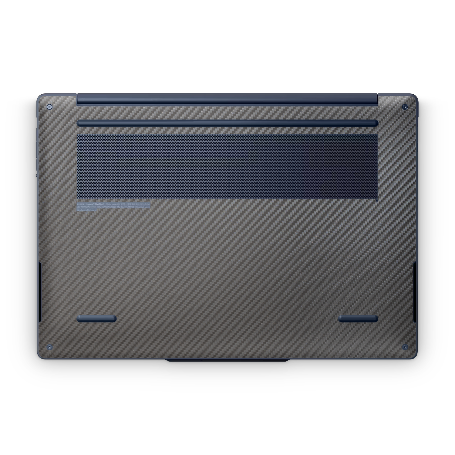 Lenovo Yoga Slim 7x 2026 Professional Bottom Black Carbon Fiber Skin Wrap Cover