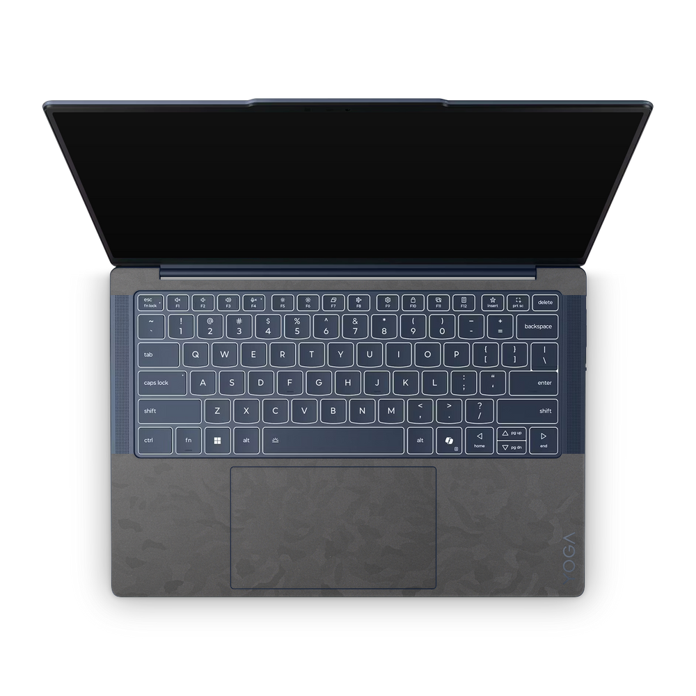Lenovo Yoga Slim 7x 2026 Professional Interior Black Camo Skin Wrap Cover