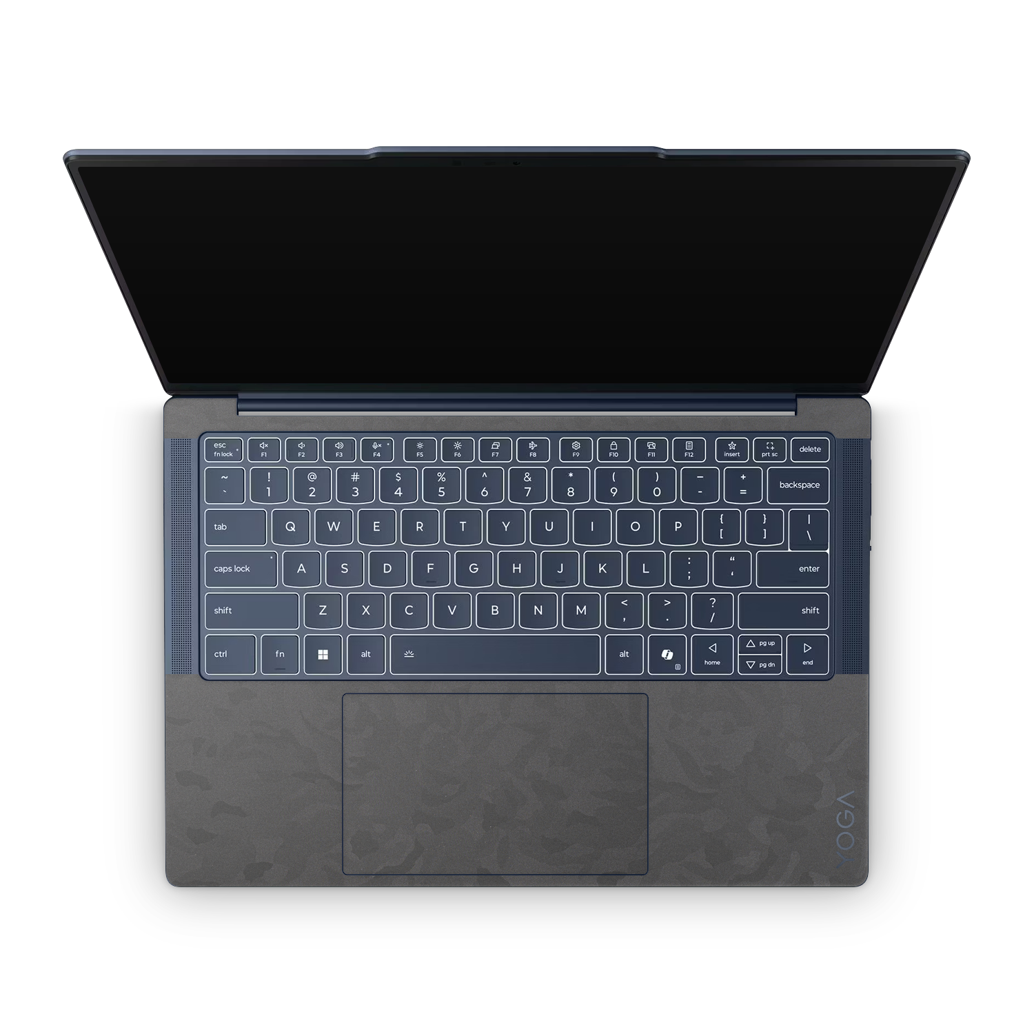Lenovo Yoga Slim 7x 2026 Professional Interior Black Camo Skin Wrap Cover