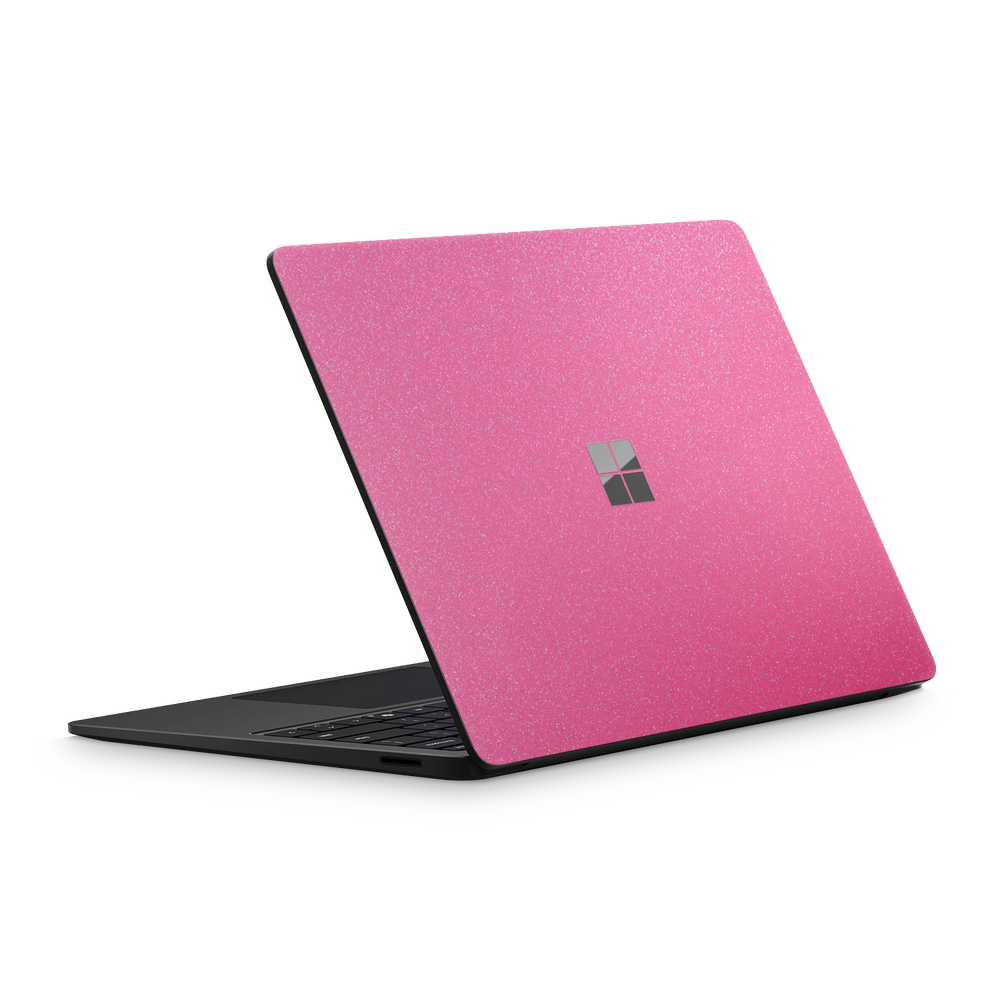 Microsoft Surface Laptop 7 13 2024 Essentials Pink Glitterbomb Skin Wrap Cover