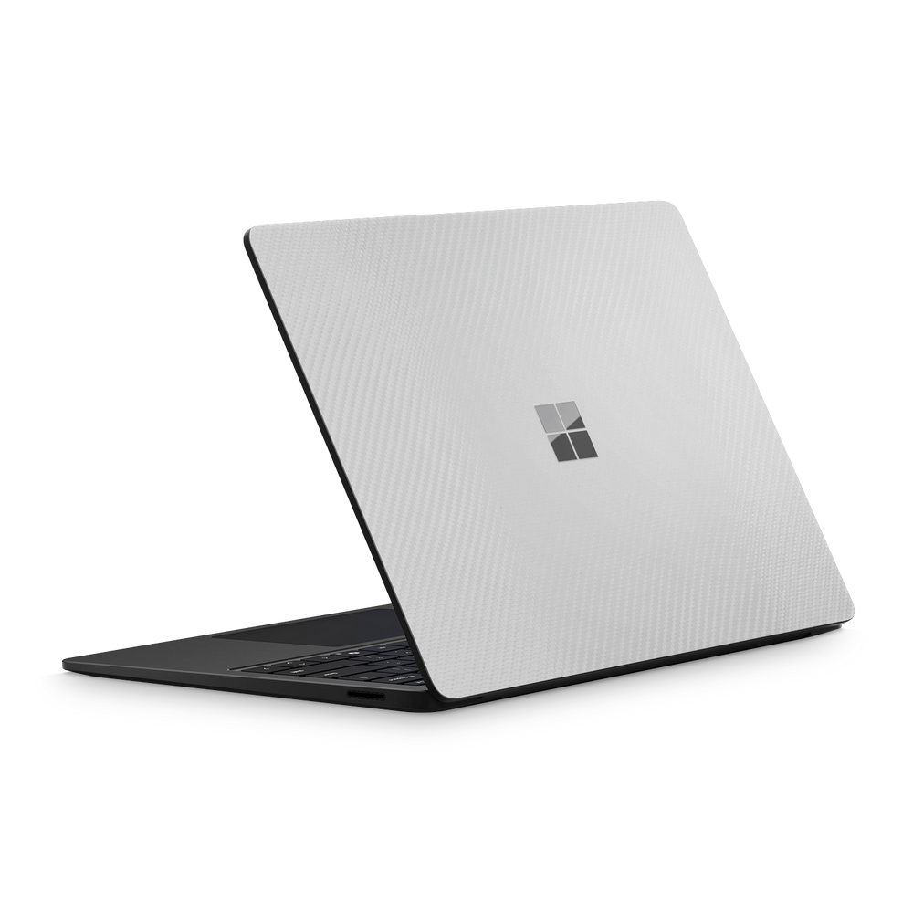 Microsoft Surface Laptop 7 13 2024 Essentials White Carbon Fiber Skin Wrap Cover