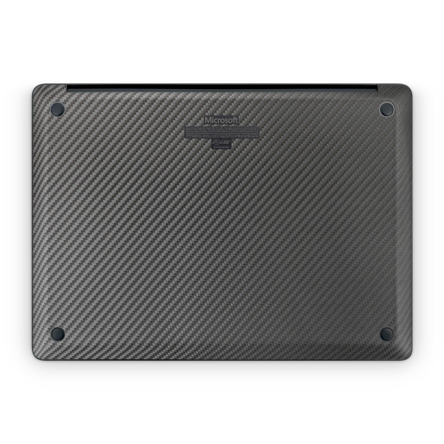 Microsoft Surface Laptop 7 13 2024 Professional Bottom Black Carbon Fiber Skin Wrap Cover