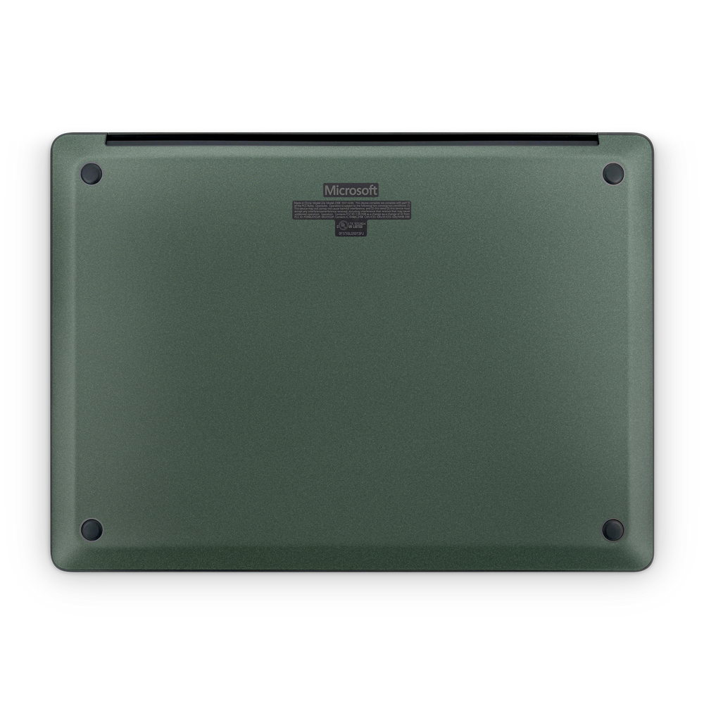 Microsoft Surface Laptop 7 13" 2024 Professional Bottom Matte Green Metallic Skin Wrap Cover