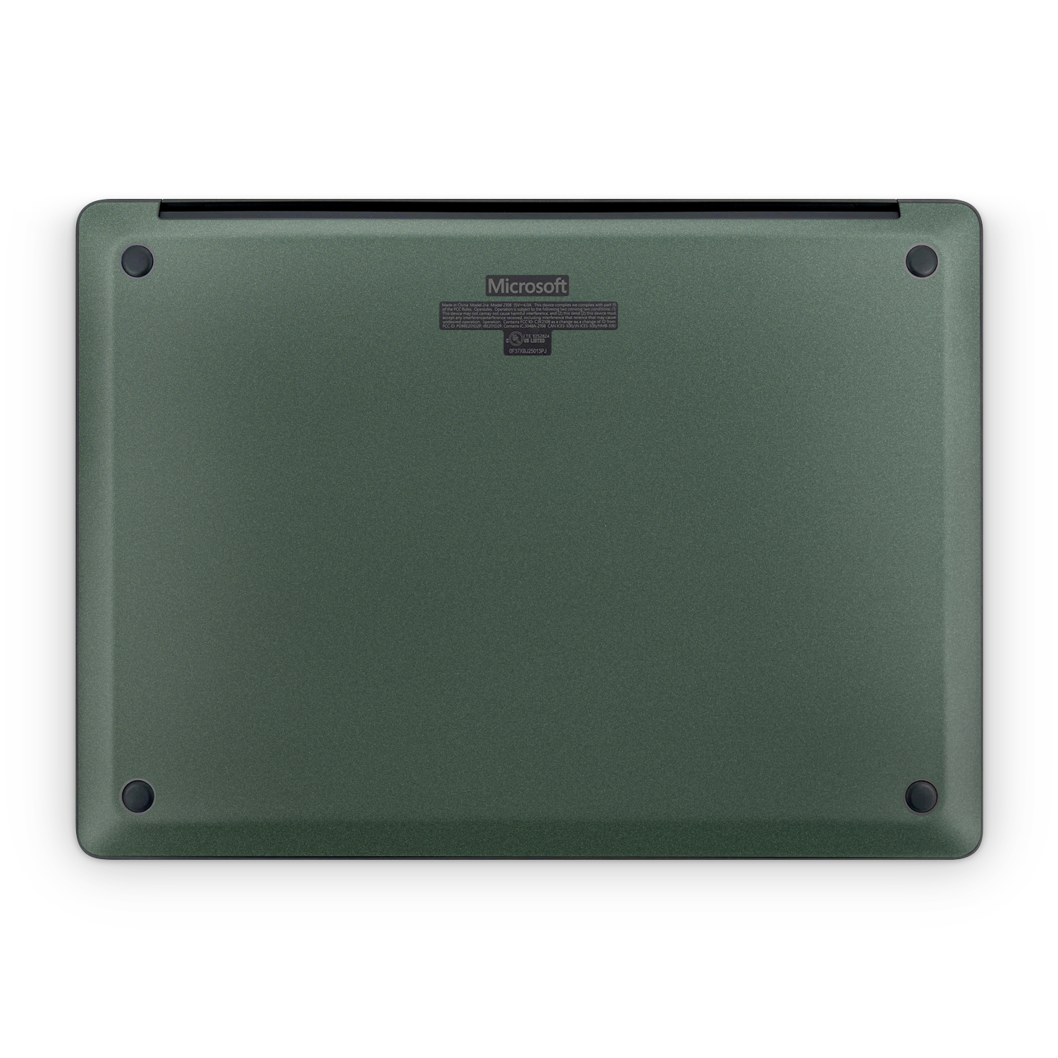 Microsoft Surface Laptop 7 13" 2024 Professional Bottom Matte Green Metallic Skin Wrap Cover