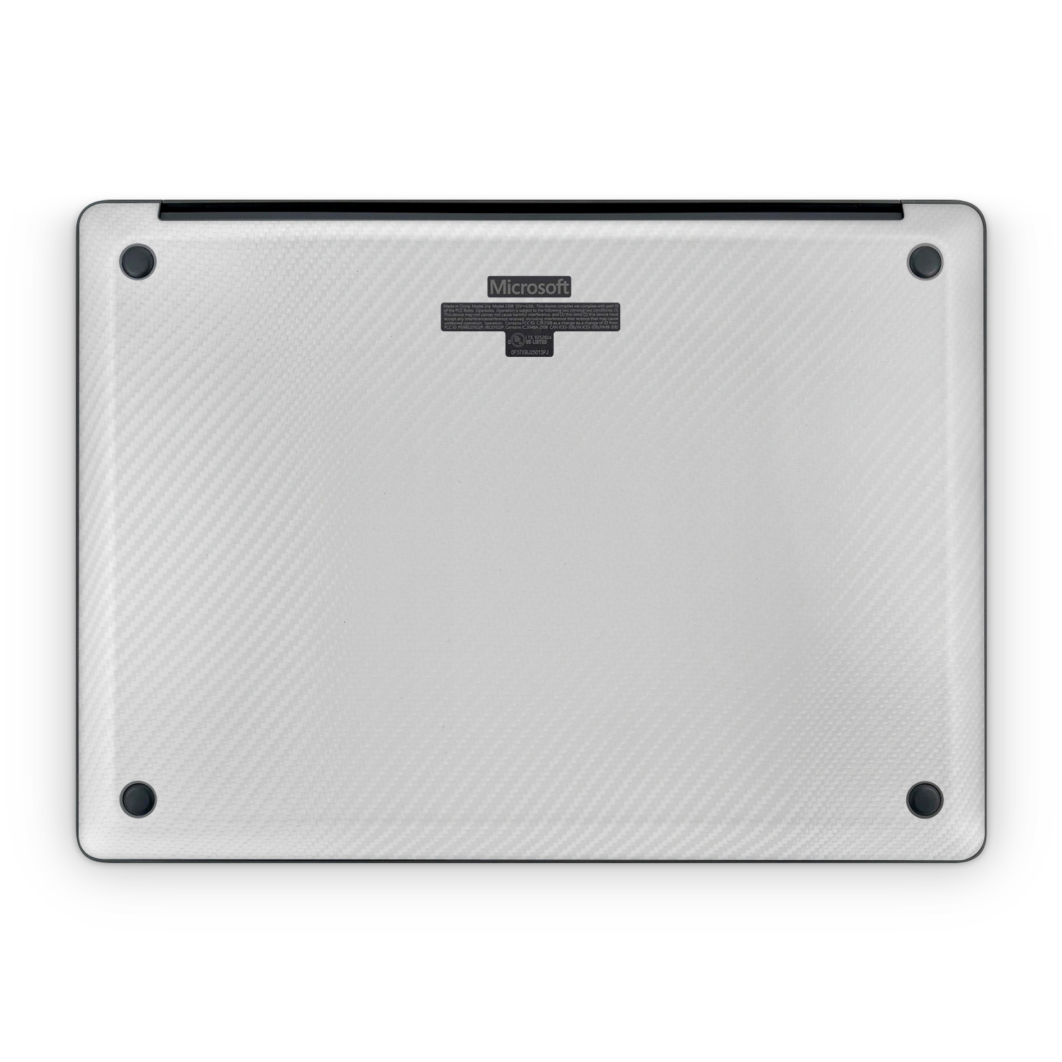 Microsoft Surface Laptop 7 13 2024 Professional Bottom White Carbon Fiber Skin Wrap Cover