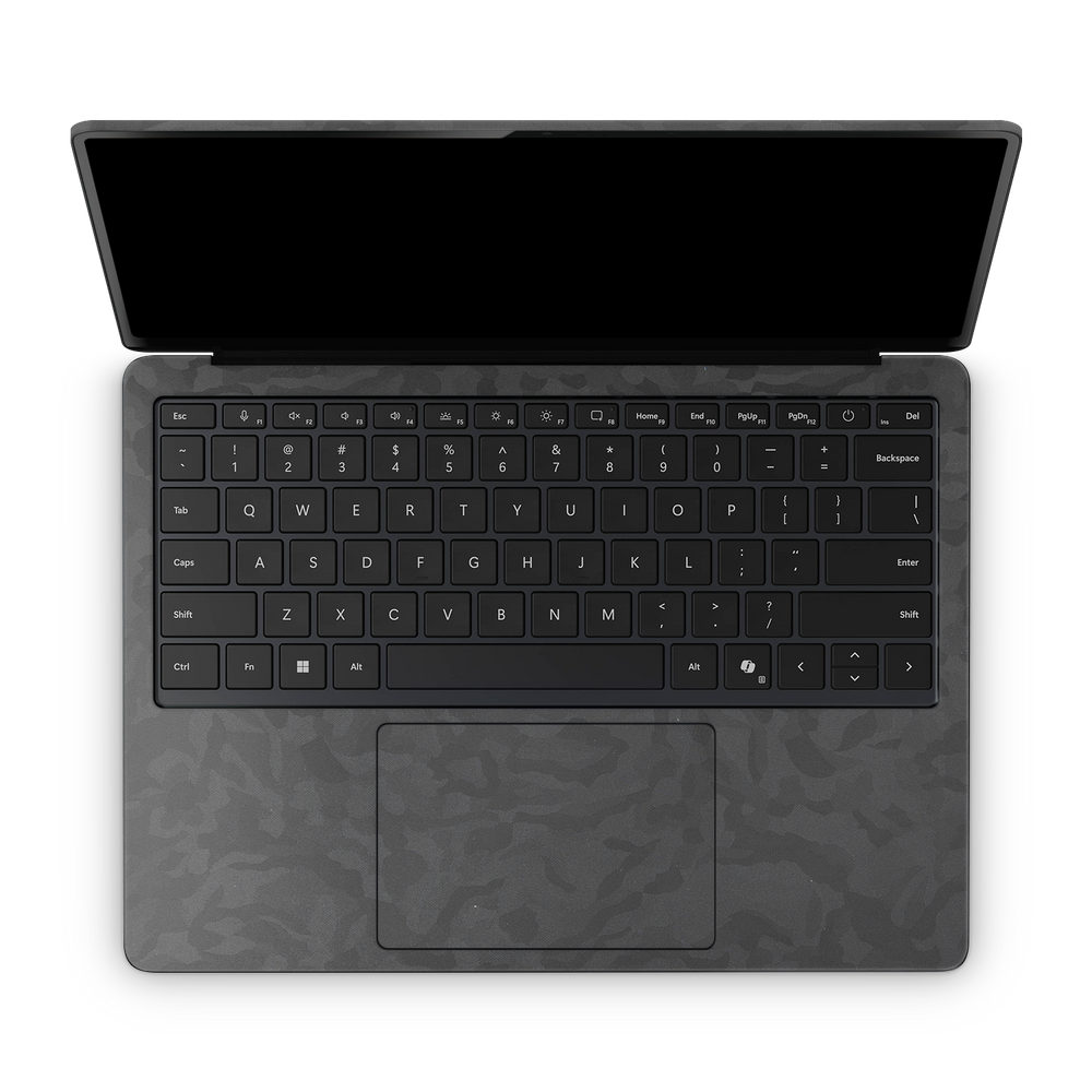 Microsoft Surface Laptop 7 13 2024 Professional Interior Black Camo Skin Wrap Cover