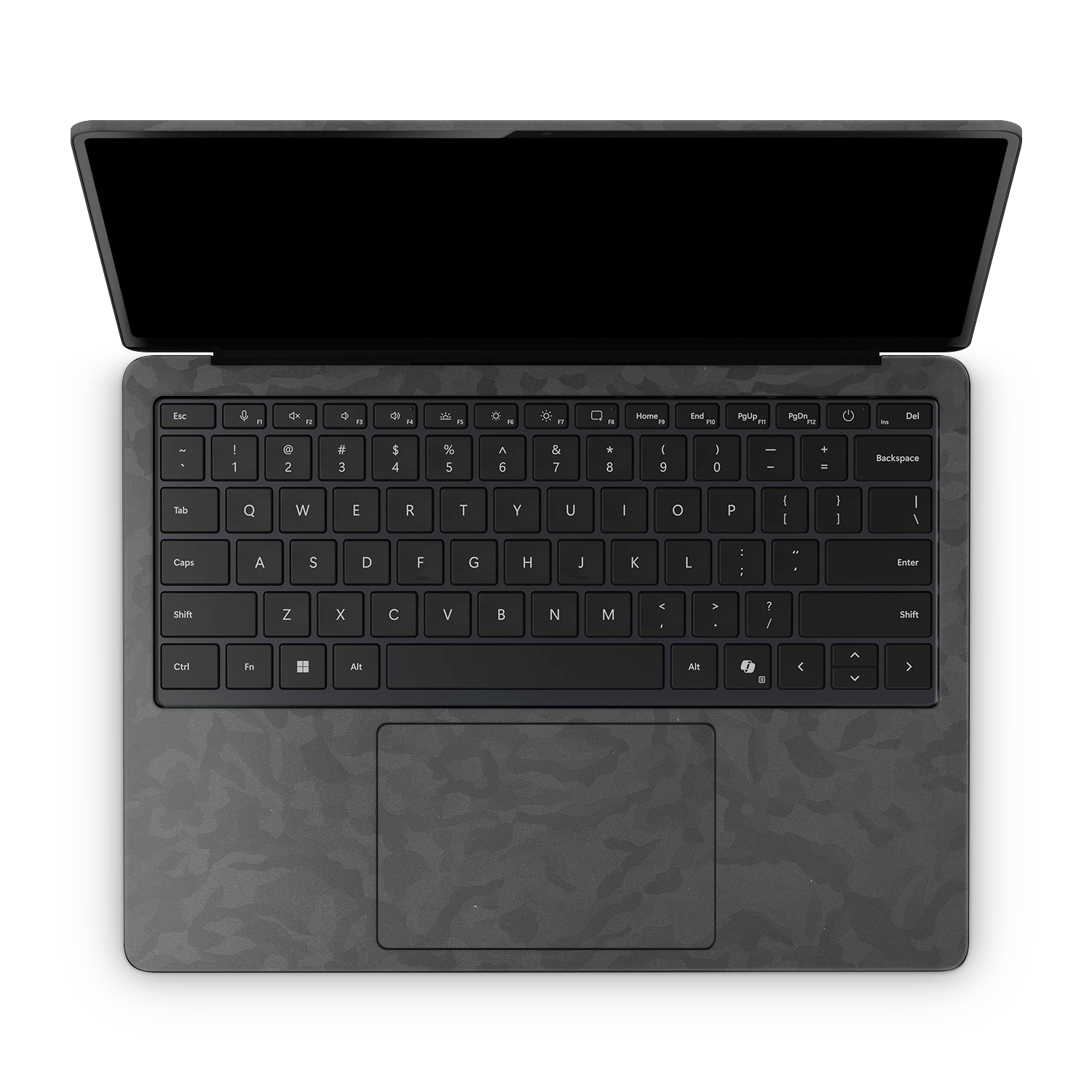 Microsoft Surface Laptop 7 13 2024 Professional Interior Black Camo Skin Wrap Cover