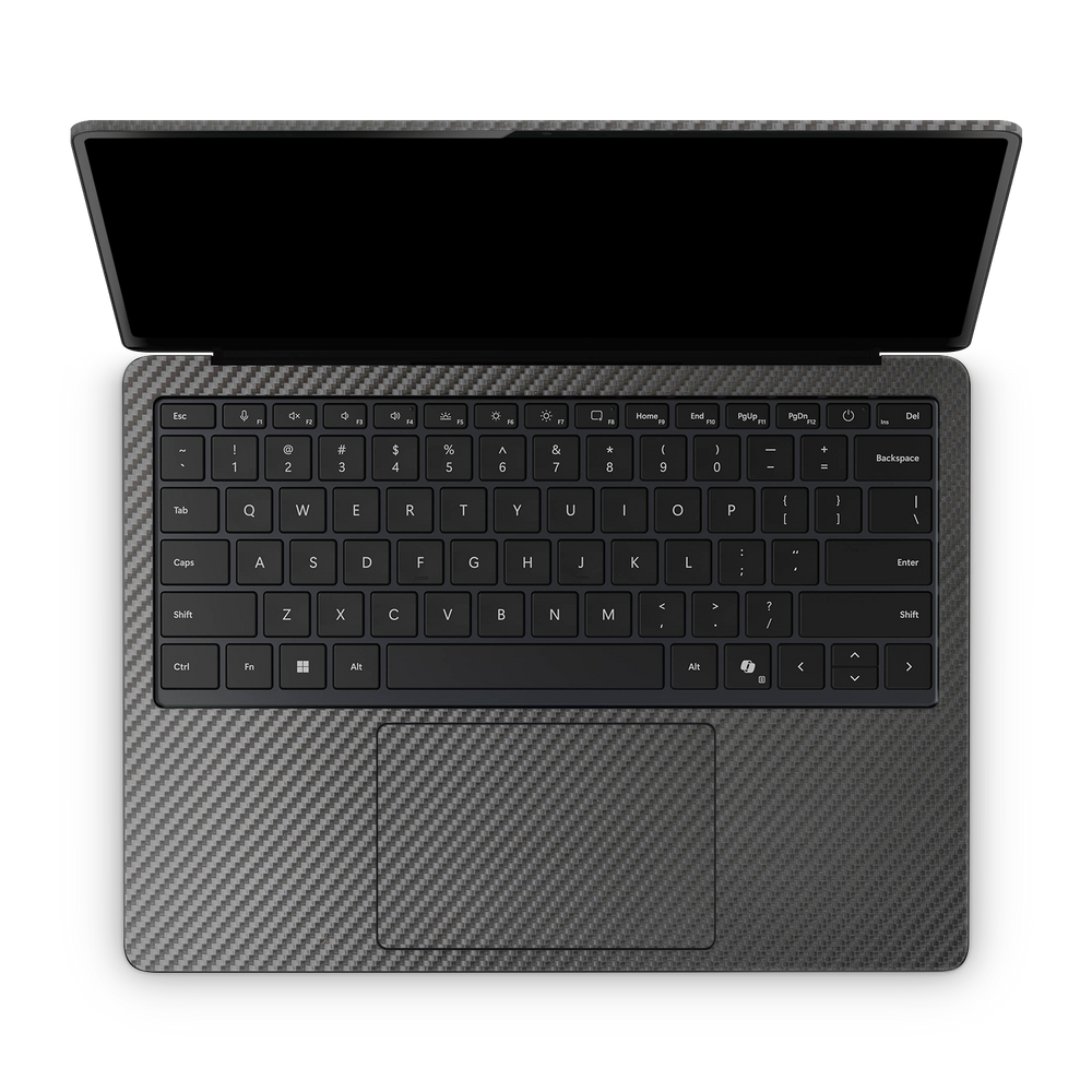 Microsoft Surface Laptop 7 13 2024 Professional Interior Black Carbon Fiber Skin Wrap Cover
