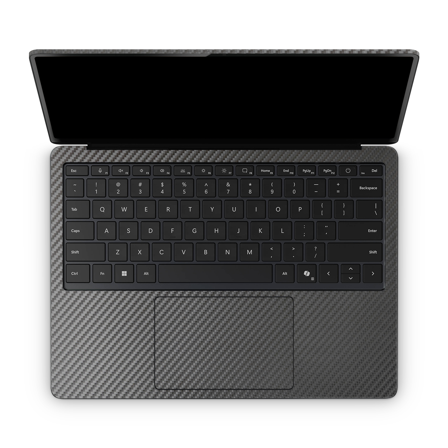Microsoft Surface Laptop 7 13 2024 Professional Interior Black Carbon Fiber Skin Wrap Cover
