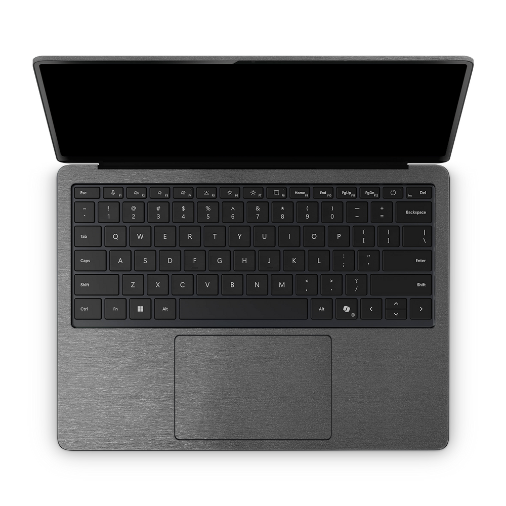 Microsoft Surface Laptop 7 13 2024 Professional Interior Brushed Black Skin Wrap Cover