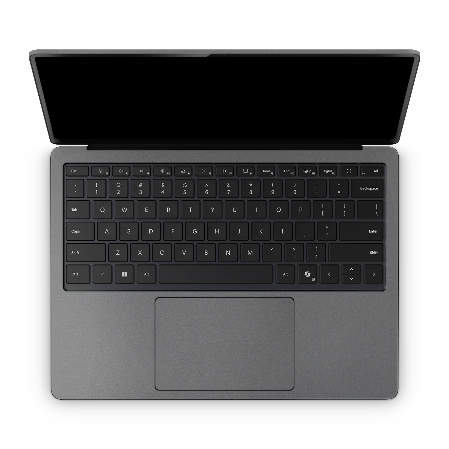 Microsoft Surface Laptop 7 13 2024 Professional Interior Charcoal Grey Skin Wrap Cover