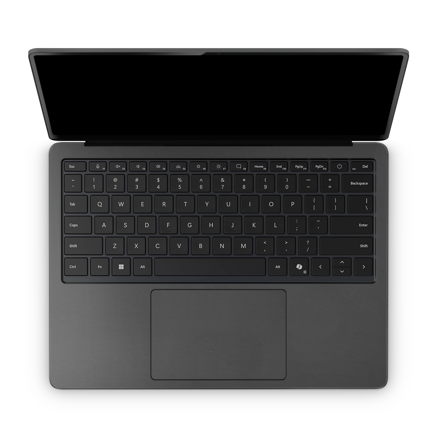 Microsoft Surface Laptop 7 13 2024 Professional Interior Matte Black Skin Wrap Cover
