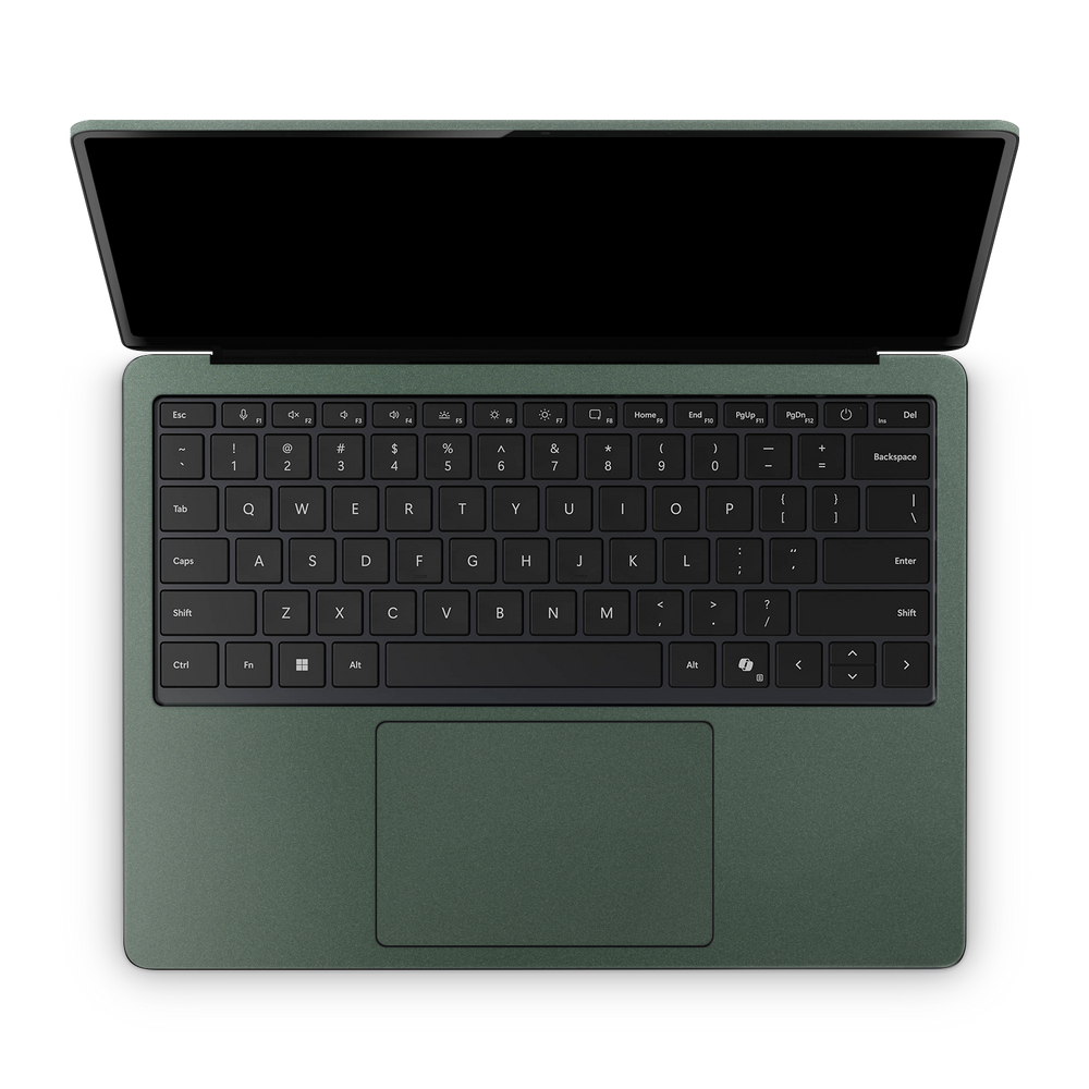 Microsoft Surface Laptop 7 13" 2024 Professional Interior Matte Green Metallic Skin Wrap Cover