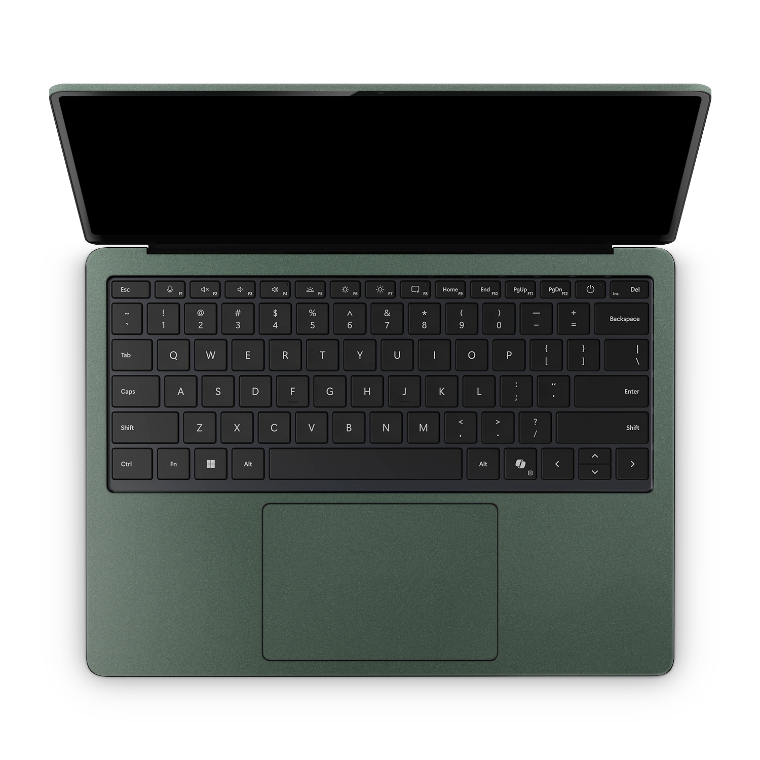 Microsoft Surface Laptop 7 13" 2024 Professional Interior Matte Green Metallic Skin Wrap Cover