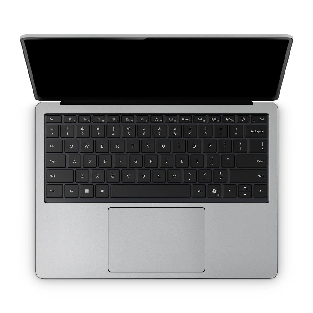 Microsoft Surface Laptop 7 13 2024 Professional Interior Satin Aluminum Skin Wrap Cover