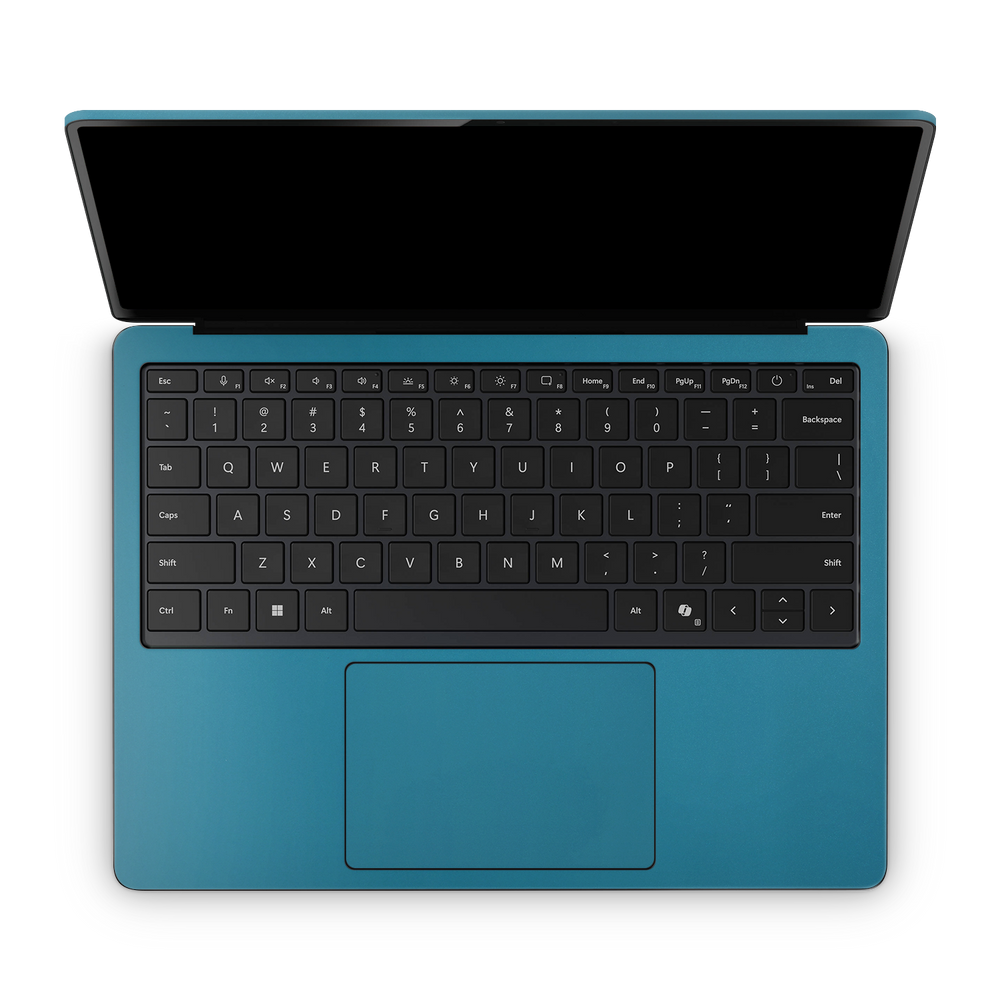 Microsoft Surface Laptop 7 13 2024 Professional Interior Satin Ocean Shimmer Skin Wrap Cover