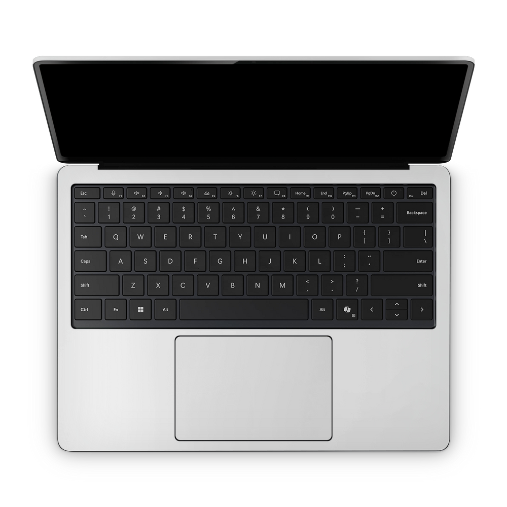 Microsoft Surface Laptop 7 13 2024 Professional Interior Satin White Skin Wrap Cover