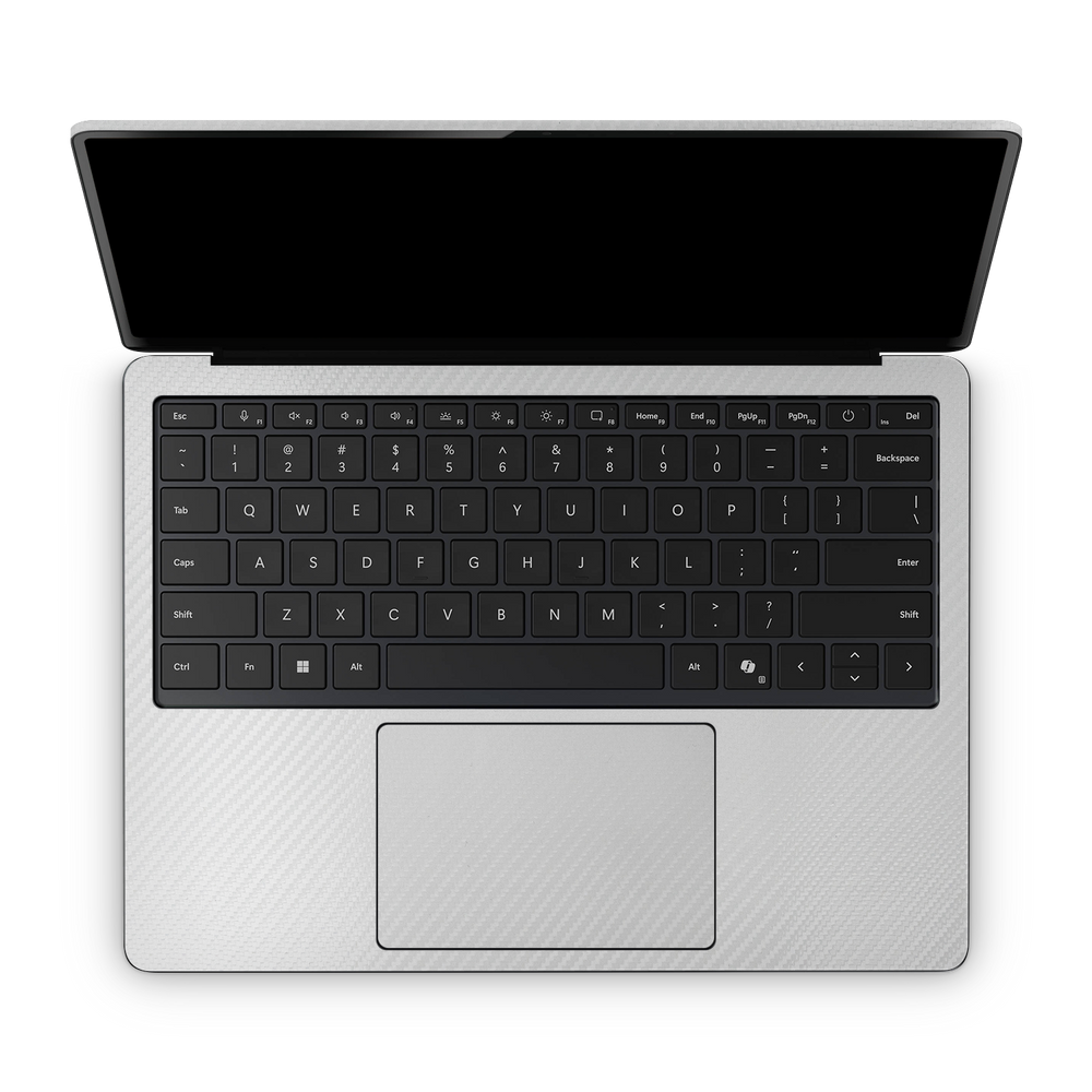 Microsoft Surface Laptop 7 13 2024 Professional Interior White Carbon Fiber Skin Wrap Cover
