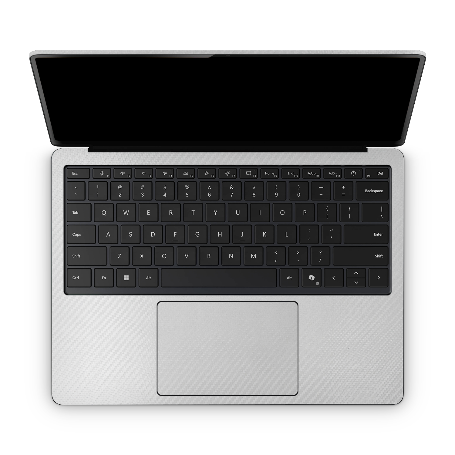 Microsoft Surface Laptop 7 13 2024 Professional Interior White Carbon Fiber Skin Wrap Cover