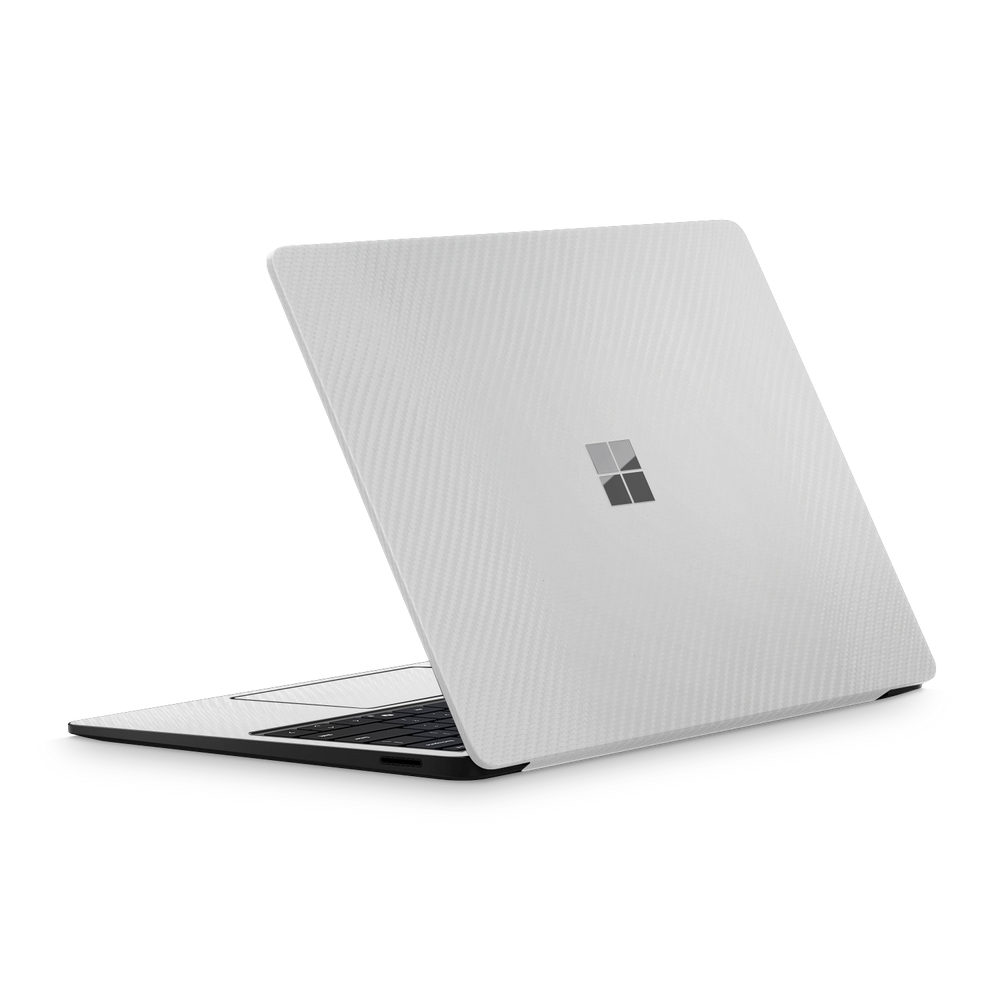 Microsoft Surface Laptop 7 13 2024 Professional White Carbon Fiber Skin Wrap Cover
