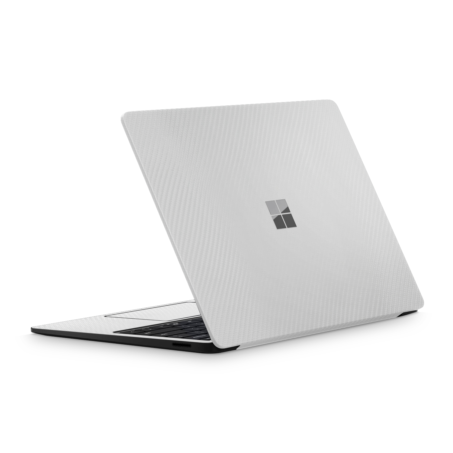 Microsoft Surface Laptop 7 13 2024 Professional White Carbon Fiber Skin Wrap Cover