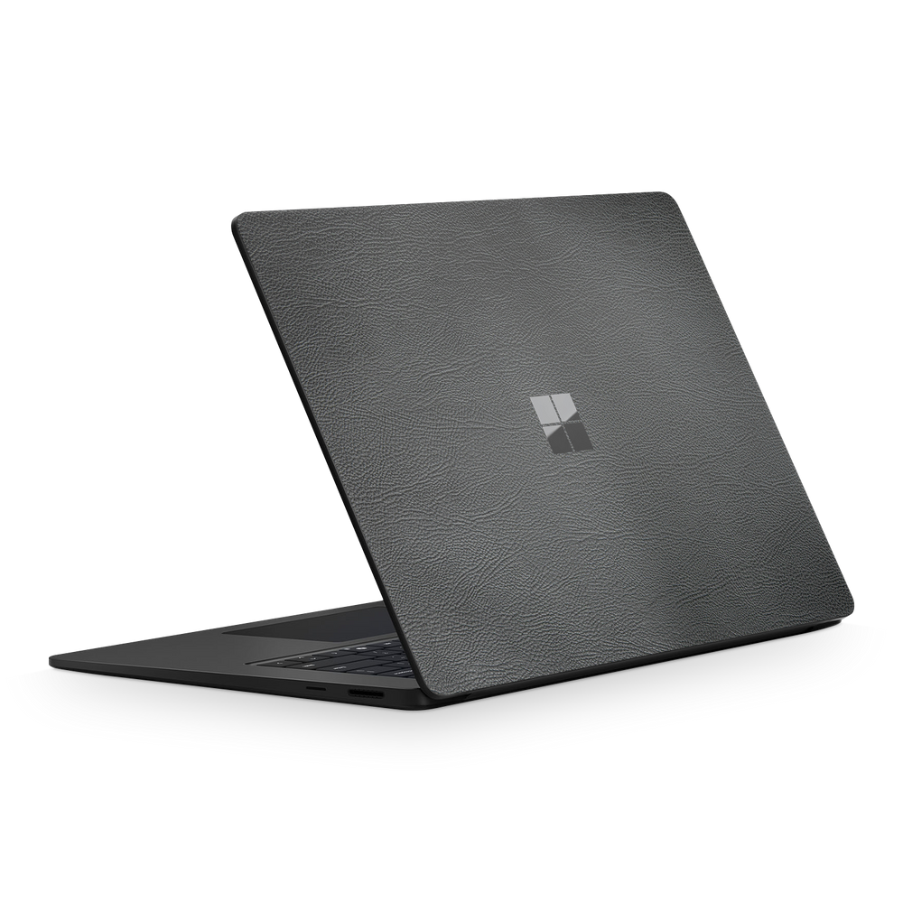 Microsoft Surface Laptop 7 15 2024 Essentials Black Leather Skin Wrap Cover