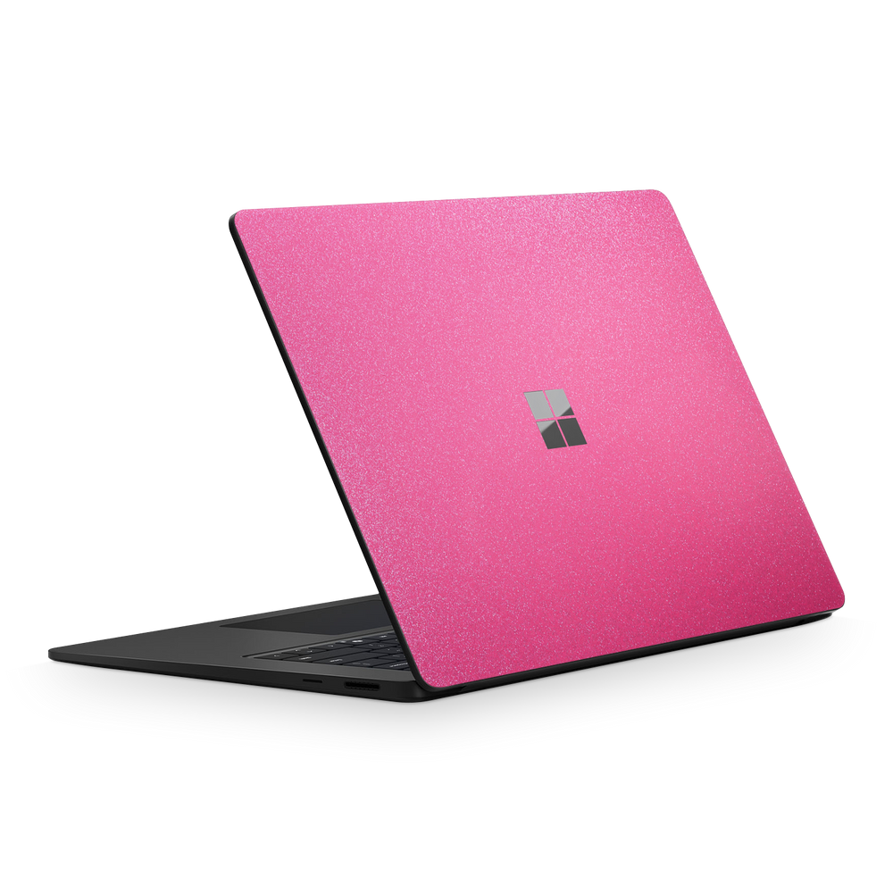 Microsoft Surface Laptop 7 15 2024 Essentials Pink Glitterbomb Skin Wrap Cover